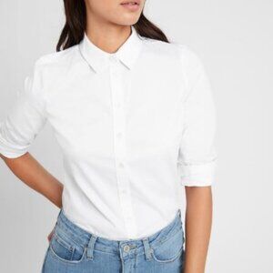 Banana Republic:  Riley Tailored Fit Shirt, Size 8, White